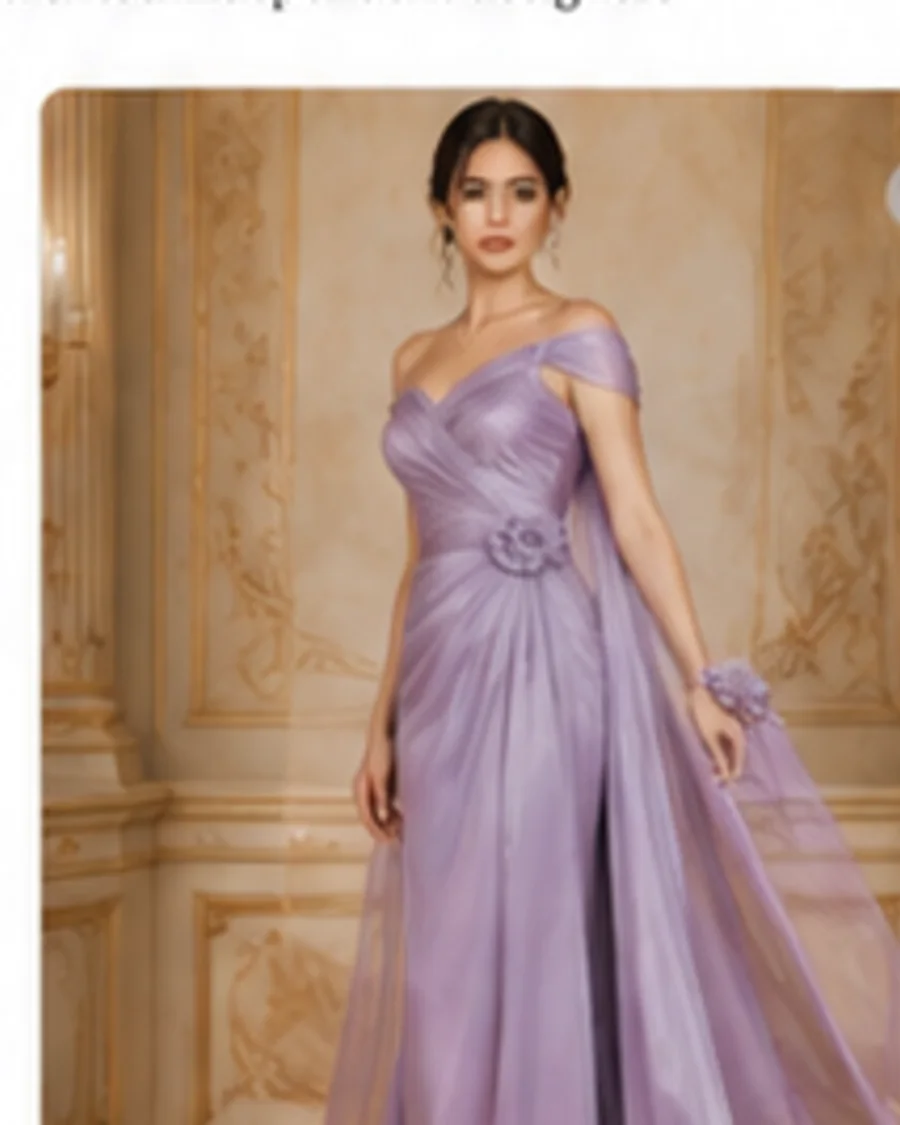 Orchid Draped Formal